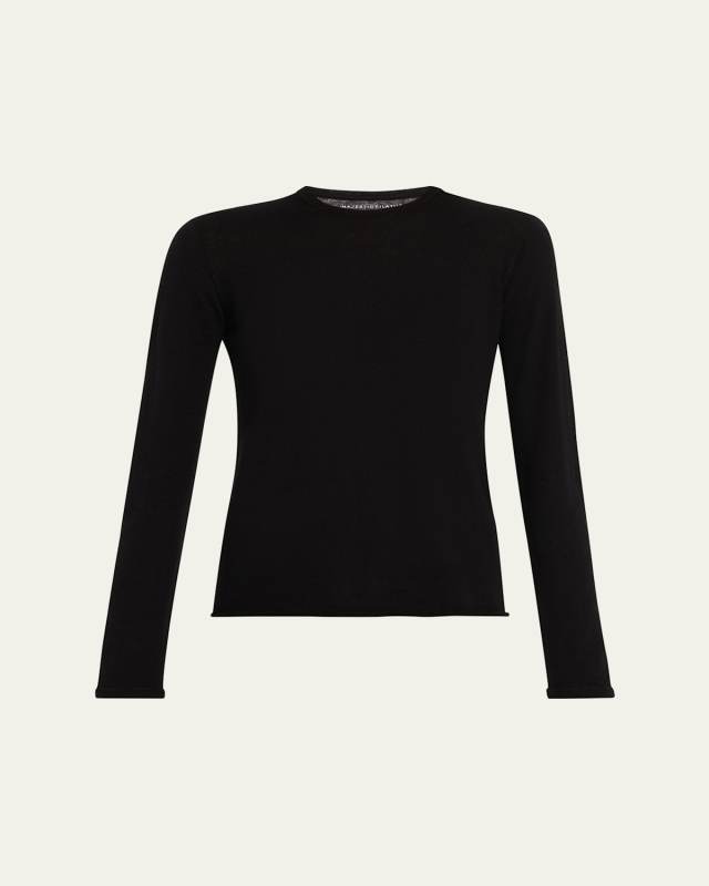 Machine Washable Cashmere Crewneck Pullover